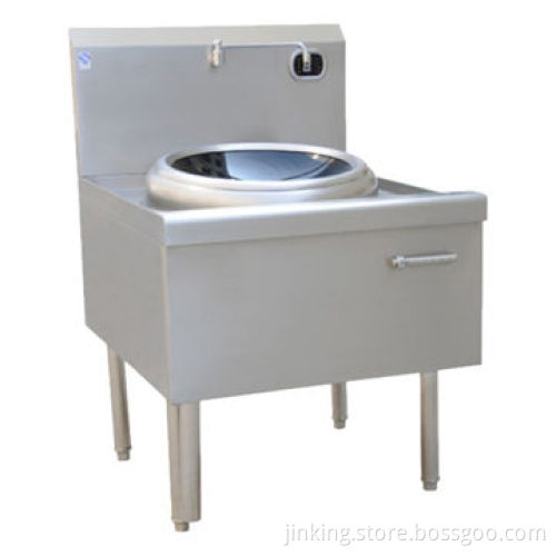 8kW/380V Commercial Induction Cooker with Wok Type